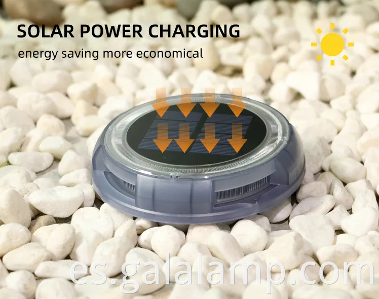 Luces de jardín solar LED ecológicas para espacios al aire libre